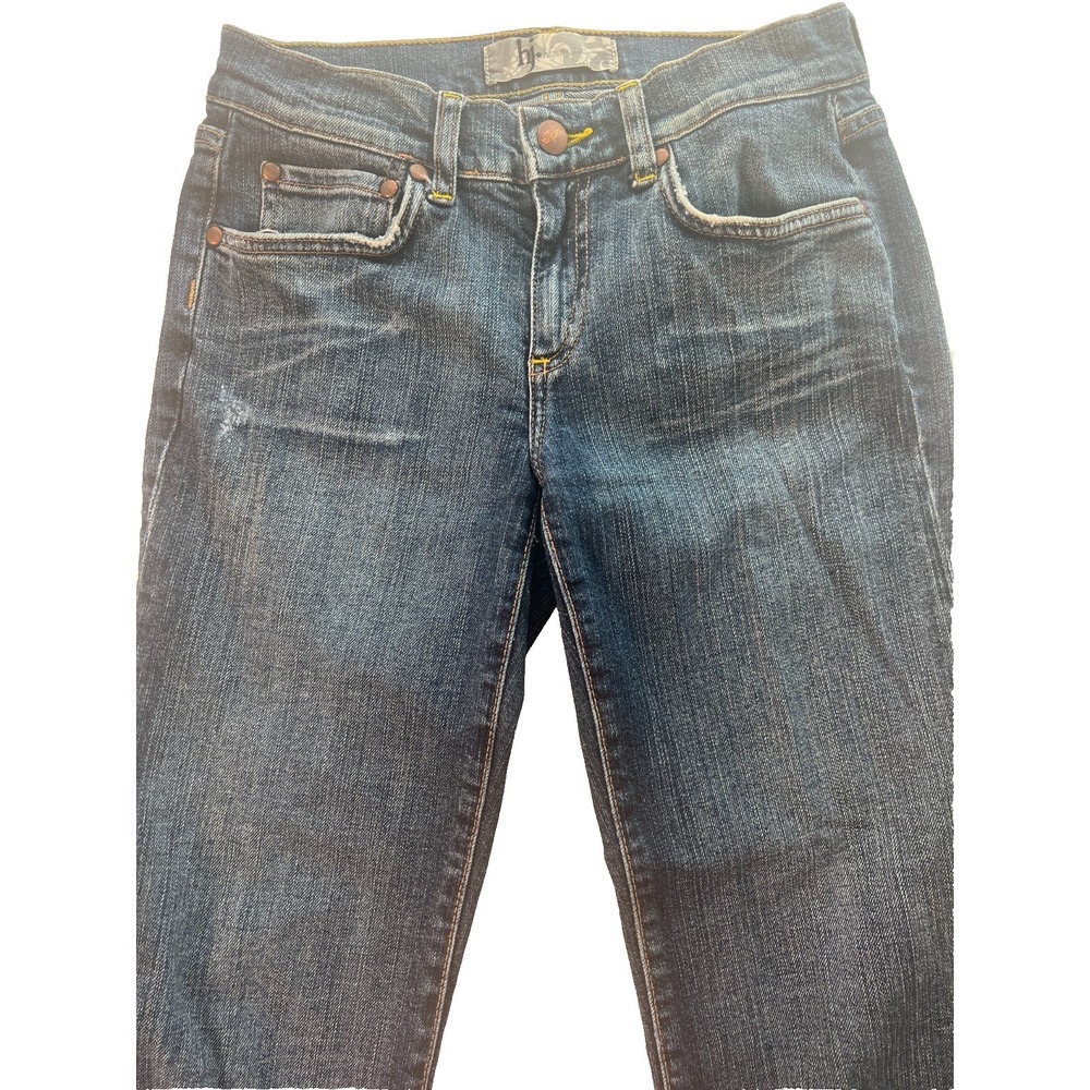 HJ Harlow Womens jeans Bootcut Size 27 Blue Denim‎ W27 L34